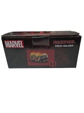 Marvel Deadpool Taco Holder Truck Design Ceramic Novelty Kitchen Accessory